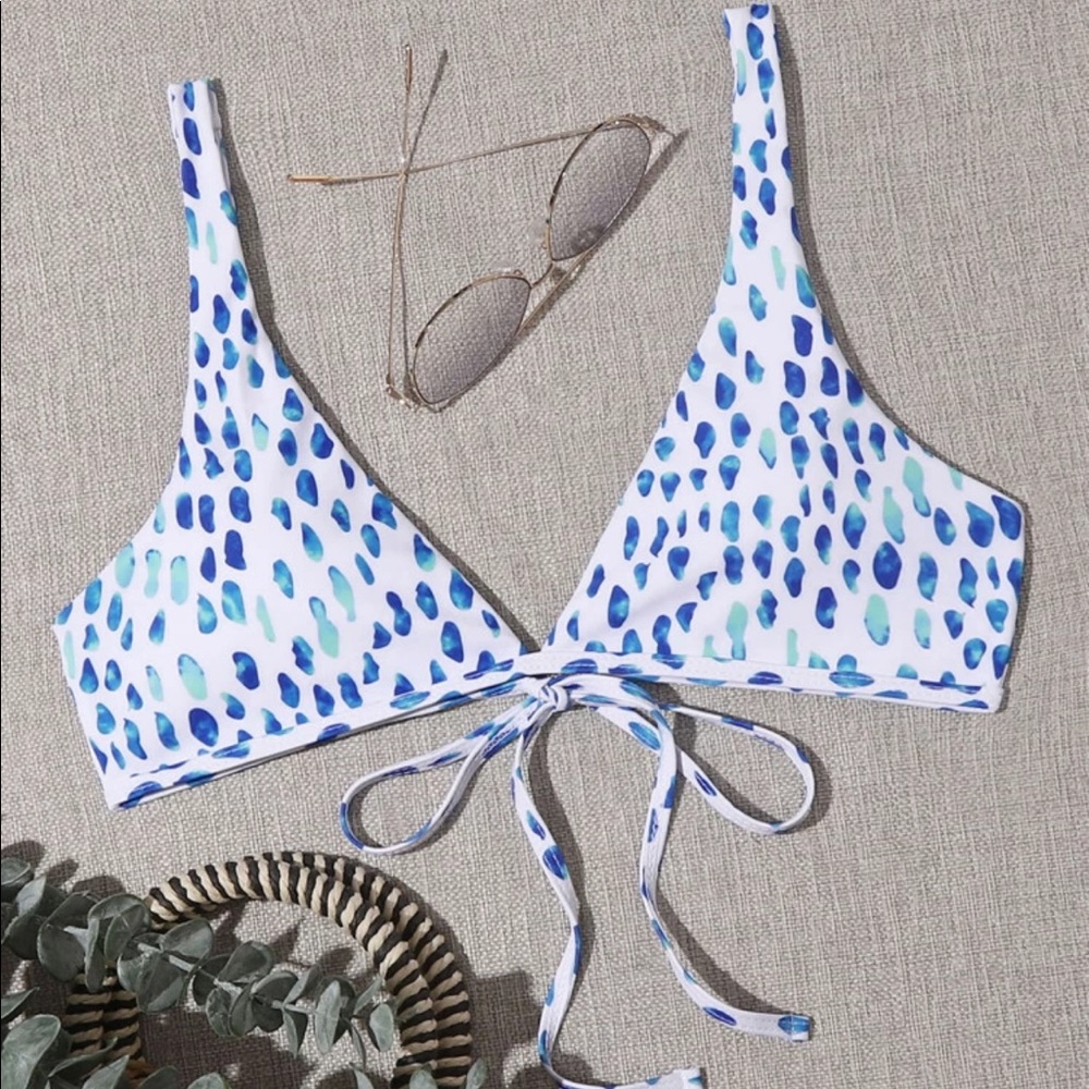 Printed Bikini Top